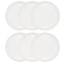 Jogo de 6 Pratos Rasos 26 cm Oxford Friss White Jogo de 6 Pratos Rasos 26 cm Oxford Friss White