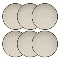 Jogo De 6 Pratos Rasos 26 Cm Oxford Unni Brisa