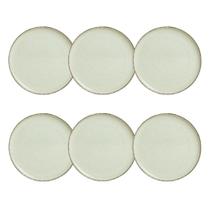 Jogo de 6 Pratos Rasos Moderno 100 Porcelana 27 cm Jogo de 6 Pratos Rasos Moderno 100 Porcelana 27 cm