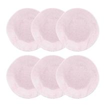 Jogo de 6 Pratos Rasos Oxford Ryo Pink Sand Rosa Claro 27,5cm Porcelana Jogo de 6 Pratos Rasos Oxford Ryo Pink Sand Rosa Claro 27,5cm Porcelana