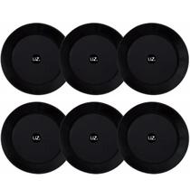 Jogo De 6 Pratos Rasos Redondos 26cm Pratos De Plástico UZ