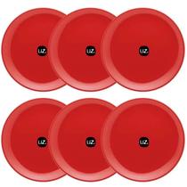 Jogo De 6 Pratos Rasos Redondos 26cm Pratos De Plástico UZ