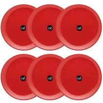 Jogo De 6 Pratos Rasos Redondos 26cm Pratos De Plástico UZ