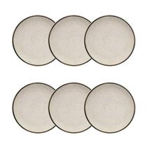 Jogo De 6 Pratos Sobremesa 20 Cm Oxford Unni Brisa Jogo De 6 Pratos Sobremesa 20 Cm Oxford Unni Brisa