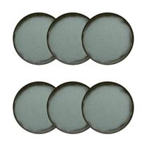 Jogo de 6 Pratos Sobremesa 20 Cm OxfordFlat Pacífico Jogo de 6 Pratos Sobremesa 20 Cm OxfordFlat Pacífico