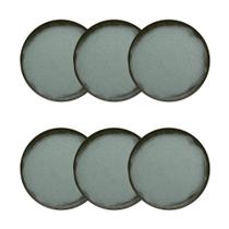 Jogo de 6 Pratos Sobremesa 20 Cm OxfordFlat Pacífico Jogo de 6 Pratos Sobremesa 20 Cm OxfordFlat Pacífico