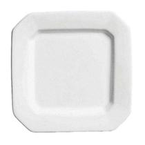 Jogo de 6 Pratos Sobremesa Quadrados Branco - Scalla - 55.616 - Cerâmica Scalla