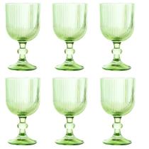 Jogo De 6 Taças 390ml Versalhes Verde Lanty Ke Home