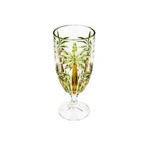 Jogo De 6 Taças 450ml Cristal Palm Tree Handpaint Wolff
