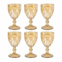 Jogo De 6 Taças 50ml Para Licor Diamond Âmbar Ke Home Âmbar