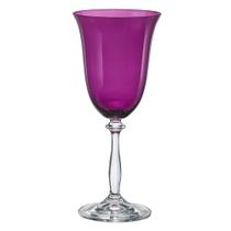 Jogo de 6 Taças Agua Angela colorida Cristal Violeta 350ml -Bohemia Jogo de 6 Taças Agua Angela colorida Cristal Violeta 350ml -Bohemia