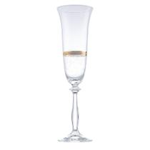 Jogo de 6 taças Angela dr em cristal borda ouro 190ml -Bohemia Jogo de 6 taças Angela dr em cristal borda ouro 190ml -Bohemia