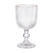 Jogo De 6 Taças Cameratta Em Cristal Ecológico Com Borda Dourada 365Ml - L hermitage Jogo De 6 Taças Cameratta Em Cristal Ecológico Com Borda Dourada 365Ml - L hermitage