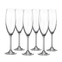 Jogo de 6 taças chamapnhe de cristal gastro 220ml bohemia Jogo de 6 taças chamapnhe de cristal gastro 220ml bohemia