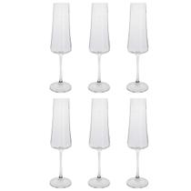 Jogo De 6 Taças Cristal 210ml Para Champanhe Xtra Bohemia Jogo De 6 Taças Cristal 210ml Para Champanhe Xtra Bohemia