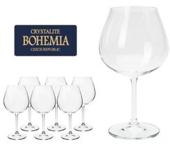 Jogo De 6 Taças Cristal Bohemia Titanium Somellier Vinho Tinto 650ml