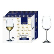 Jogo De 6 Taças Cristal Titanium Vinho Branco 350ml Bohemia Colibri