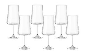 Jogo de 6 Taças de Cristal Bohemia para Vinho Tinto Pleasure 460 ML Jogo de 6 Taças de Cristal Bohemia para Vinho Tinto Pleasure 460 ML