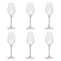 Jogo de 6 Taças de Cristal Espumante 310ml Classic Dandy Jogo de 6 Taças de Cristal Espumante 310ml Classic Dandy