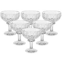 Jogo de 6 Taças de Sobremesa em Cristal Transparente 260ml