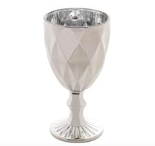 Jogo de 6 Taças de Vidro Diamond Prateada 325ML - Lyor Jogo de 6 Taças de Vidro Diamond Prateada 325ML - Lyor