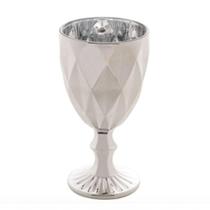 Jogo De 6 Taças De Vidro Diamond Prateada 325ml - Lyor Jogo De 6 Taças De Vidro Diamond Prateada 325ml - Lyor