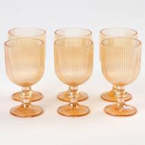 Jogo De 6 Taças De Vidro La Vittra Ambar