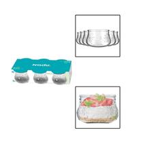 Jogo de 6 Tacas de Vidro Para Sobremesa Nature 200ml Jogo de 6 Tacas de Vidro Para Sobremesa Nature 200ml