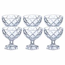 Jogo De 6 Taças Diamond De Vidro Pineapple 170ml Reforçada Jogo De 6 Taças Diamond De Vidro Pineapple 170ml Reforçada
