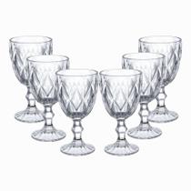 Jogo de 6 Taças Diamond Transparente 230ml Gamma Jogo de 6 Taças Diamond Transparente 230ml Gamma