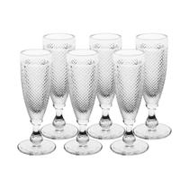 Jogo de 6 Taças Imperial de Champanhe em Vidro Transparente