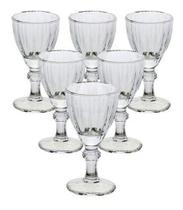 Jogo De 6 Taças Lyor Para Licor Cristal Athenas 50ml