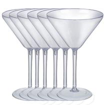 Jogo de 6 Taças Martini de Acrílico - 350ml - KrystalON