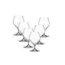 Jogo de 6 Taças P/ Conhaque Bohemia Loxia Cristal 395ml Jogo de 6 Taças P/ Conhaque Bohemia Loxia Cristal 395ml