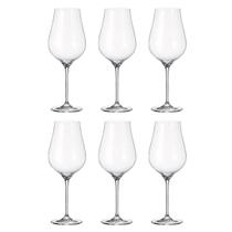 Jogo de 6 taças para agua Limosa em cristal ecologico 650ml A26cm Bohemia Jogo de 6 taças para agua Limosa em cristal ecologico 650ml A26cm Bohemia