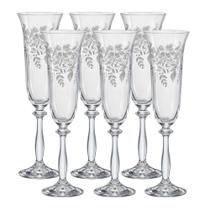 Jogo de 6 Taças para Champanhe Angela - Momentos Refinados: Jogo de Taças de Degustação - Decore seu Ambiente com Luxo! Jogo de 6 Taças para Champanhe Angela - Momentos Refinados: Jogo de Taças de Degustação - Decore seu Ambiente com Luxo!