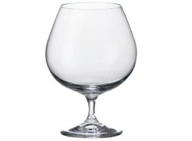 Jogo de 6 taças para conhaque colibri em cristal ecológico bohemia 690ml a23cm 58017 Jogo de 6 taças para conhaque colibri em cristal ecológico bohemia 690ml a23cm 58017