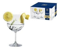jogo de 6 tacas para gin tonica anna em cristal ecologico 600ml