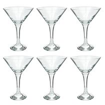 Jogo De 6 Taças Para Martini Vidro 175ml Jogo De 6 Taças Para Martini Vidro 175ml