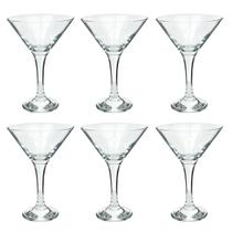 Jogo de 6 taças para martini vidro 175ml - CASITA