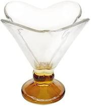 Jogo de 6 Taças para Sobremesa em Vidro Crema Âmbar 190Ml - Mimo Style