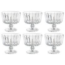 Jogo de 6 Taças para Sobremesa Soho de Vidro 240ml - L'Hermitage