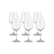 Jogo de 6 Taças para Vinho Aroma 455ml em Cristal Ecológico Transparente Haus Concept Jogo de 6 Taças para Vinho Aroma 455ml em Cristal Ecológico Transparente Haus Concept