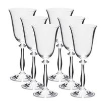 Jogo de 6 Taças para Vinho Branco em Cristal 185ml