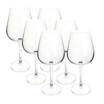 Jogo de 6 taças para vinho tinto Ardea em cristal ecologico 540ml A23,5cm Bohemia