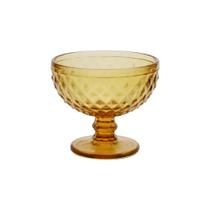 Jogo de 6 Taças Sobremesa Âmbar Bico Abacaxi - Lyor - 310ml