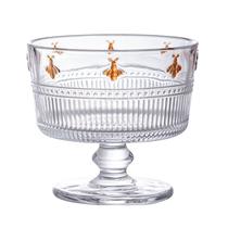 Jogo de 6 taças Sobremesa Pequenos Voadores Cristal ambar 190ml -L Hermitage