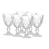 Jogo de 6 Taças Transparente 340ml Diamond - Gamma