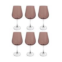 Jogo De 6 Tçs Bohemia Vinho Ardea Cristal 540Ml A23,5Cm Vm