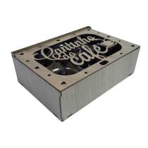 Jogo de 6 xícaras 85 ml Acrílico c/ Caixa MDF Cantinho do Café Jogo de 6 xícaras 85 ml Acrílico c/ Caixa MDF Cantinho do Café